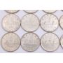 20x Canada 1936 silver dollars 20-coins VF or better