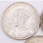 Canadas First Five silver dollars 1935 1936 1937 1838 1939 5-coins VF or better