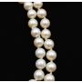 Akoya double strand cultured Pearls 7.5-8mm 18K wg diamonds