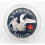 2008 Sterling Silver Coloured Lucky Loonie - Royal Canadian Mint