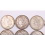 20X Morgan silver dollars 1878 to 1896 different dates & mint marks VF+ to EF+