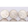 20X 1922 P Peace silver dollars 20-coins Choice AU/UNC
