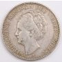 1929 Netherlands 2 1/2 Gulden silver coin VF