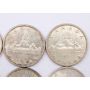 20x Canada 1957 silver dollar 17xFWL 3x1WL 20-coins EF to AU