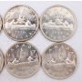 10x 1959 & 1960 Canada Prooflike silver dollars 3x1959 and 7x1960 10-coins PL