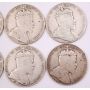 10x 1910 Canada 50 cents King Edward VII 10-coins AG/G