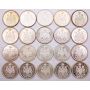 20x 1961 Canada 50 cents 20-coins UNC to Choice Uncirculated
