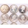 20x 1961 Canada 50 cents 20-coins UNC to Choice Uncirculated