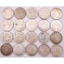 20x Canada 1944 50 cents 20-coins VF to AU