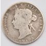 1872H Canada 25 cents AG/G