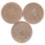 Netherlands 1/2 cents 3-coins 1878 VF 1884 VF 1894 EF 