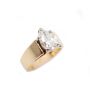1.59ct Diamond solitaire 14K yellow gold ring with appraisal $12,000.00 Size 5.5
