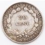 1937 French Indo-China 20 cents KM17.2 Choice EF