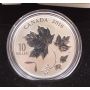 2016 $10 Fine Silver Coin - Canadian Maple Leaves