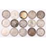15X 1907 Canada 5 cents silver coins 15-coins GOOD to FINE