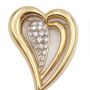 Brinkhaus 18K yg Heart Brooch 1.83 carats Diamonds 24 grams 