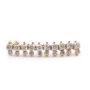 2.03cts Diamond pierced earrings Riviere style 1.25 inch 