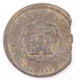 Spain 1599 8 Maravedis Philip III copper coin clipped