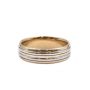 18K yellow gold and Platinum Ladies Wedding Ring 