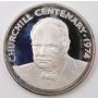 1974 Cayman Islands $25 silver coin KM10 Churchill 100 years Choice Proof