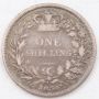 1834 Great Britain Shilling silver coin circulated rim nicks