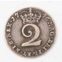 1746 Great Britain 2 pence silver George II  a/EF