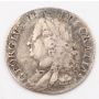 1750 Great Britain silver Shilling George II FINE details bent damaged
