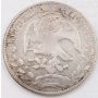 1875 Zs J A Mexico 8 Reales Zacatecas silver coin
