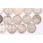 35X 1919 Canada 5 cents silver coins 35- coins VG to F+