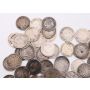 75X Queen Victoria Canada 5 cents silver coins 75-coins all damaged
