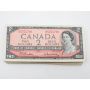 50x 1954 Canada $2 banknotes $100 50-notes all VF or better