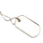 Tiffany & Co Dog Tag Ball Coin Edge Chain Necklace 24 inch Sterling Silver 925