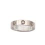 Cartier Love Diamond Ring in 18k White Gold 0.02ctw Size 5.5 #51