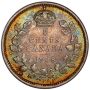 1908 Canada 5 cents small 8 PCGS AU55