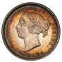 1886 Canada 10 cents large knob 6 obverse 5 PCGS AU53