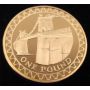 2005 Royal Mint GB One Pound Gold Piedfort Gem Proof-69+ 