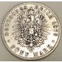1876B Prussia 5 Mark KM503