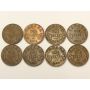 Canada key date cents 8-coins 1922 1923 1924 1925 26 27 30 & 1931 