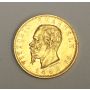 1862 Italy 20 Lire Gold Coin EF45 