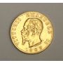 1863 Italy 20 Lire Gold Coin VF25+ 