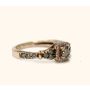 Le Vian 14K yellow gold ring 0.53 carats white & chocolate Diamonds
