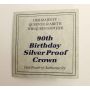 1990 £5 Pound Silver Queen Mother Crown 