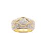 18 kt Yellow Gold ring with 2.02 tcw diamonds