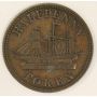 1858 PEI Half Penny Fisheries and Agriculture token PE-8A1 