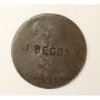 J. BEGGS counterstamps on a 1860 Great Britain UK One Penny **