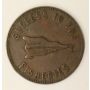 1860 PEI Colonial Half Penny Speed the Plough and Success to the Fisheries