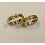 2x Wedding Ring Bands .9999 Gold & .900 Platinum 