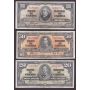 1937 Bank of Canada $1 $2 $5 $10 $20 $50 $100 7-note set