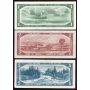1954 Bank of Canada banknote set 6-notes F to EF+
