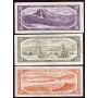 1954 Bank of Canada banknote set 6-notes F to EF+